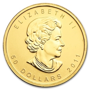 1 oz Gold Maple Leaf coins