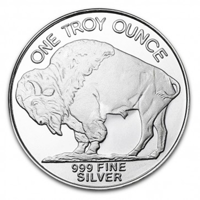 1 oz Silver Round - Buffalo coins