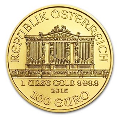 1 oz Gold Philharmonic Coins