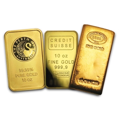 10 oz Gold Bars