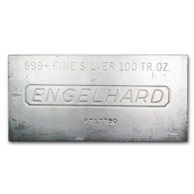 100 oz Engelhard Silver Bar