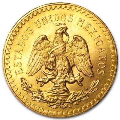 Gold 50 Pesos Centenario coins