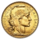 Swiss Gold French 20 Franc Rooster